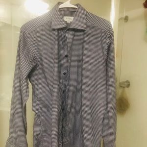 Eton Dress Shirt Slim Fit sz 41 & 16, Large